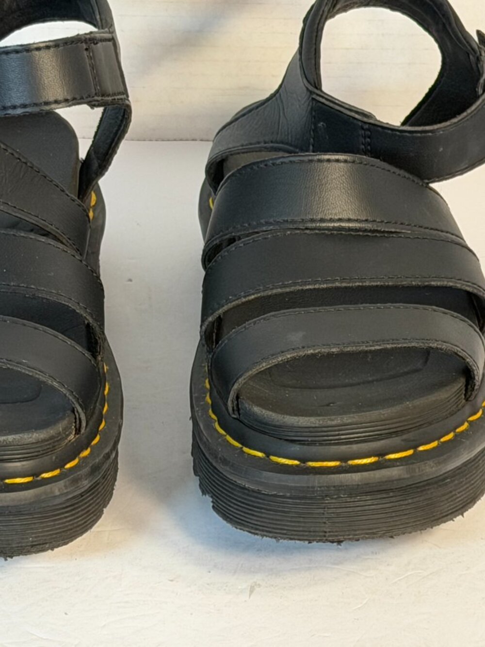 Dr. Martens L-7 Black leather sandals - Picture 2 of 16